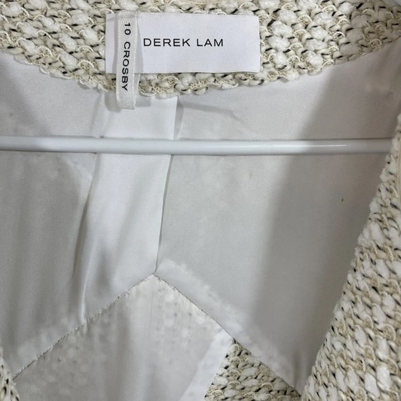 Derek Lam 10 Crosby Open Front Tweed Short Jacket Size 6. - Picture 3 of 13